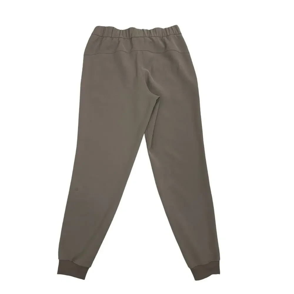 Lululemon On The Fly Joggers Khaki Drawstring Loose Fit Pants Size Women's 6